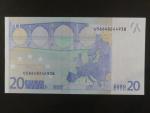 20 Euro 2002 s.U, Francie, podpis Jeana-Clauda Tricheta, L072 tiskárna Banque de France, Francie
