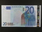 20 Euro 2002 s.U, Francie, podpis Jeana-Clauda Tricheta, L075 tiskárna Banque de France, Francie