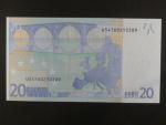 20 Euro 2002 s.U, Francie, podpis Jeana-Clauda Tricheta, L077 tiskárna Banque de France, Francie