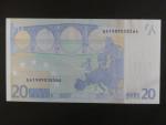 20 Euro 2002 s.U, Francie, podpis Mario Draghi, L086 tiskárna Banque de France, Francie