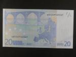 20 Euro 2002 s.U, Francie, podpis Mario Draghi, L087 tiskárna Banque de France, Francie