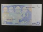 20 Euro 2002 s.V, Španělsko, podpis Willema F. Duisenberga, M007 tiskárna Fábrica Nacional de Moneda , Španělsko