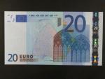 20 Euro 2002 s.V, Španělsko, podpis Willema F. Duisenberga, M011 tiskárna Fábrica Nacional de Moneda , Španělsko
