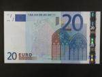 20 Euro 2002 s.V, Španělsko, podpis Jeana-Clauda Tricheta, M018 tiskárna Fábrica Nacional de Moneda , Španělsko