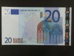 20 Euro 2002 s.V, Španělsko, podpis Jeana-Clauda Tricheta, M024 tiskárna Fábrica Nacional de Moneda , Španělsko