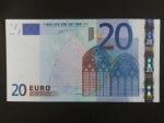 20 Euro 2002 s.X, Německo, podpis Willema F. Duisenberga, P001 tiskárna Giesecke a Devrient, Německo