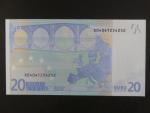 20 Euro 2002 s.X, Německo, podpis Willema F. Duisenberga, P004 tiskárna Giesecke a Devrient, Německo