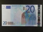 20 Euro 2002 s.X, Německo, podpis Willema F. Duisenberga, P005 tiskárna Giesecke a Devrient, Německo