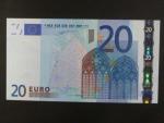 20 Euro 2002 s.X, Německo, podpis Willema F. Duisenberga, P009 tiskárna Giesecke a Devrient, Německo