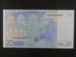 20 Euro 2002 s.X, Německo, podpis Jeana-Clauda Tricheta, R003 tiskárna Bundesdruckerei, Německo