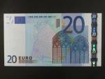20 Euro 2002 s.X, Německo, podpis Jeana-Clauda Tricheta, R005 tiskárna Bundesdruckerei, Německo