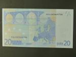 20 Euro 2002 s.P, Holandsko, podpis Willema F. Duisenberga, P009 tiskárna Giesecke a Devrient, Německo