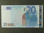 20 Euro 2002 s.M, Portugalsko, podpis Willema F. Duisenberga, H005 tiskárna  De La Rue, Velká Británie