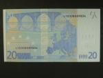 20 Euro 2002 s.L, Finsko, podpis Willema F. Duisenberga, D001 tiskárna Setec Oy, Finsko