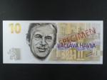 Pamětní tisk ve formě bankovky na počest prezidenta Václava Havla, série C 01 000000, anulát s přetiskem SPECIMEN, dárkový obal