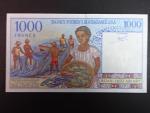 MADAGASKAR, 1000 Francs 1994, BNP. B312a