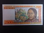 MADAGASKAR, 2500 Francs 1998, BNP. B313a