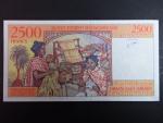 MADAGASKAR, 2500 Francs 1998, BNP. B313a