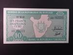 BURUNDI, 10 Francs 1991, BNP. B214f