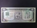 LIBÉRIE, 5 Dollars 1991, BNP. B202a