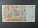 ZÁPADNÍ AFRIKA, SENEGAL, 500 Francs 2012 K, BNP. B120Ka