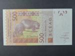 ZÁPADNÍ AFRIKA, MALI, 500 Francs 2013 D, BNP. B120Db