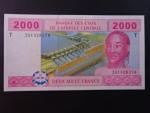 STŘEDNÍ AFRIKA-KONGO, 2000 Francs 2002 T, BNP. B108Tb