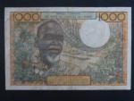 ZÁPADNÍ AFRIKA, POBŘEŽÍ SLONOVINY, 1000 Francs 1972 A, BNP. B108Ai