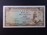 MAKAO, Banco National 10 Patacas 1984, BNP. B056j, Pi. 59