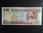 BARBADOS, 10 Dollars 2012, BNP. B227c, Pi. 68
