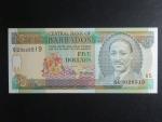 BARBADOS, 5 Dollars 1993, BNP. B204c, Pi. 43