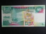 SINGAPUR, 5 Dollars 1989, BNP. B121a, Pi. 19