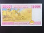 STŘEDNÍ AFRIKA-ČAD, 2000 Francs 2002 C, BNP. B108Ca