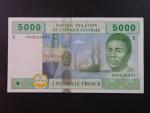 STŘEDNÍ AFRIKA-ČAD, 5000 Francs 2002 C, BNP. B109Ca