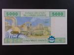 STŘEDNÍ AFRIKA-ČAD, 5000 Francs 2002 C, BNP. B109Ca