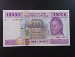 STŘEDNÍ AFRIKA-ČAD, 10000 Francs 2002 C, BNP. B110Ca
