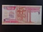 JORDÁNSKO, 5 Dinars 1995, BNP. B222a, Pi. 30