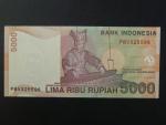 INDONÉZIE, 5000 Rupiah 2001, BNP. B599a, Pi. 142