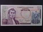 KOLUMBIE, 10 Pesos 1980, BNP. B950n, Pi. 407