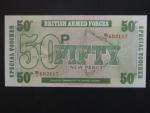 BRITISH ARMED FORCES, 50 Pence 1972, 6th series, BNP. B739b, Pi. M49