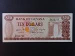 GUYANA, 10 Dollars 1989, BNP. B103g, Pi. 23