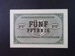Bundesrepublik, Bundeskassenscheine 5 Pfennig 1967 nevydaná státovka, Ro. 314