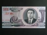 SEVERNÍ KOREA, 5000 Won 2002 přetisk SPECIMEN, BNP. B321as2, Pi. 46
