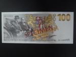 Pamětní tisk ve formě bankovky na počest Antonína Švehly, série B, anulát s přetiskem SPECIMEN, dárkový obal