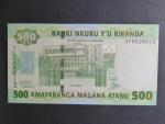 RWANDA, 500 Francs 2008, BNP. B133a, Pi. 34
