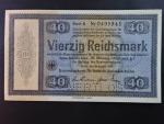 Konversionskassenschein, 40 RM 28.8.1933 série A s perf. ENTWERTET, Ro. 703, Grab. DEU-227E1