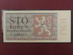 100 Kčs 24.10.1951 série A 01 novotisk vydaný STC ve spolupráci s ČNB, papír s vodoznakem, kvalitní tisk, dárkový obal
