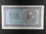 100 Ks 1945, nevydaná, modrozelená, oboustranná