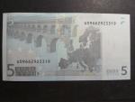 5 Euro 2002 s.U, Francie, podpis Jeana-Clauda Tricheta, L025 tiskárna  Banque de France, Francie