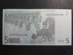 5 Euro 2002 s.U, Francie, podpis Jeana-Clauda Tricheta, L028 tiskárna  Banque de France, Francie